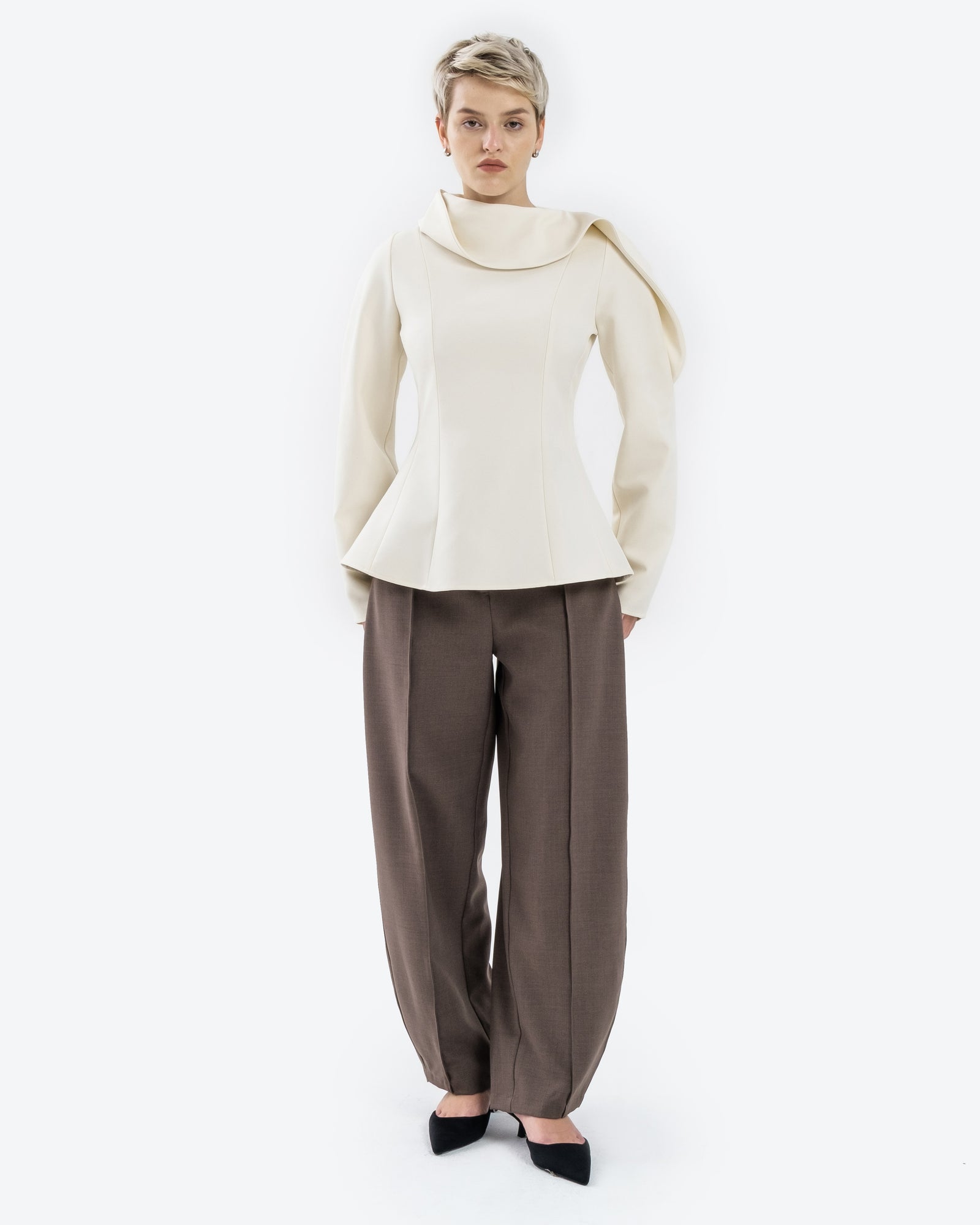 トップス JOSEPHINE TOP Bibiy. josephine-tank-top-chocolate-