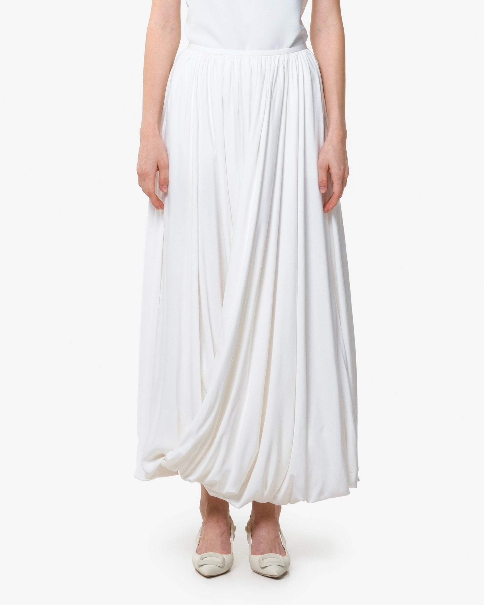 BLOCK JQ TRICOT SKIRT スカート　ホワイト　Mサイズ JILLSKIRT_1_2441251a-306f-416b