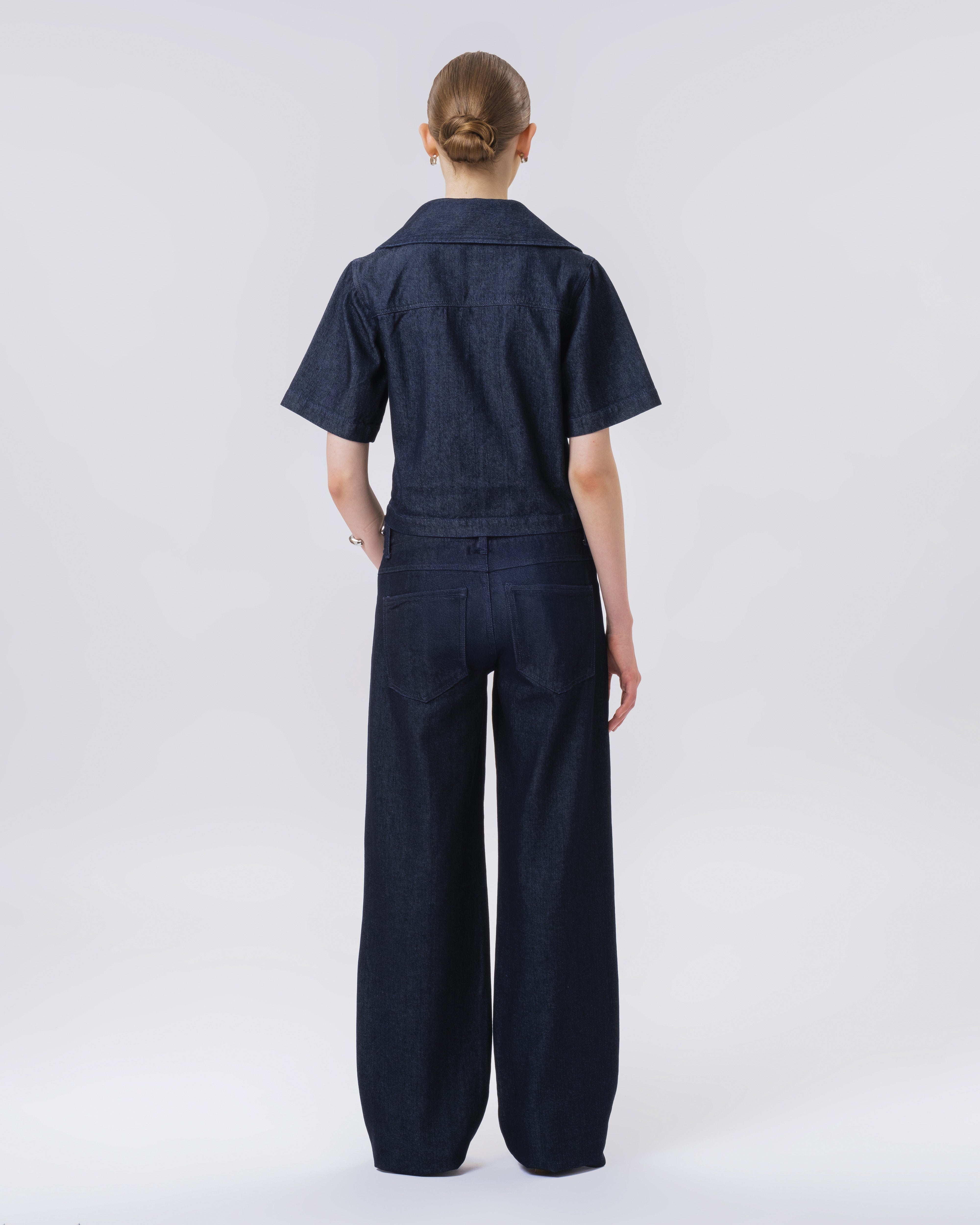 The Sky Pinstripe Jodie Top-AS